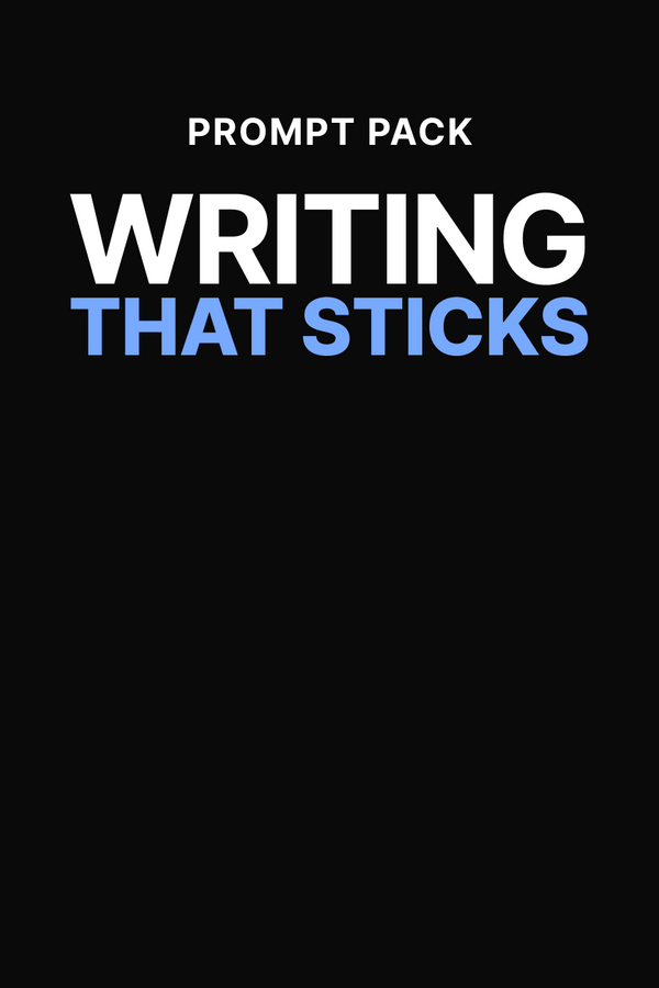 Writing That Sticks - Prompts