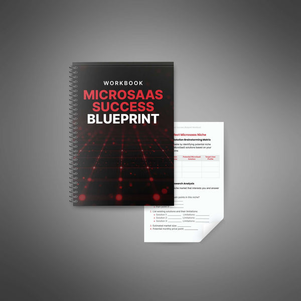 MicroSaaS Success Blueprint - Workbook